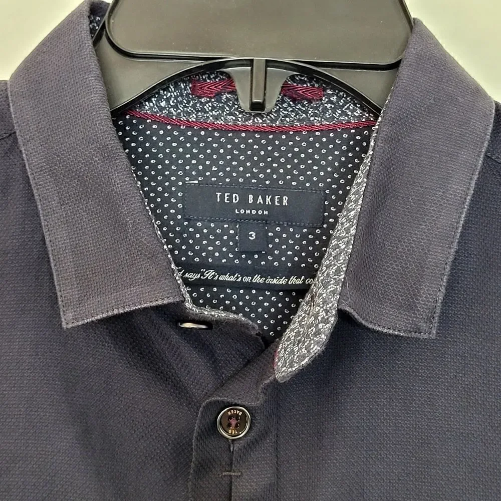 Ted Baker London Button Down Dress Shirt Size 3‎